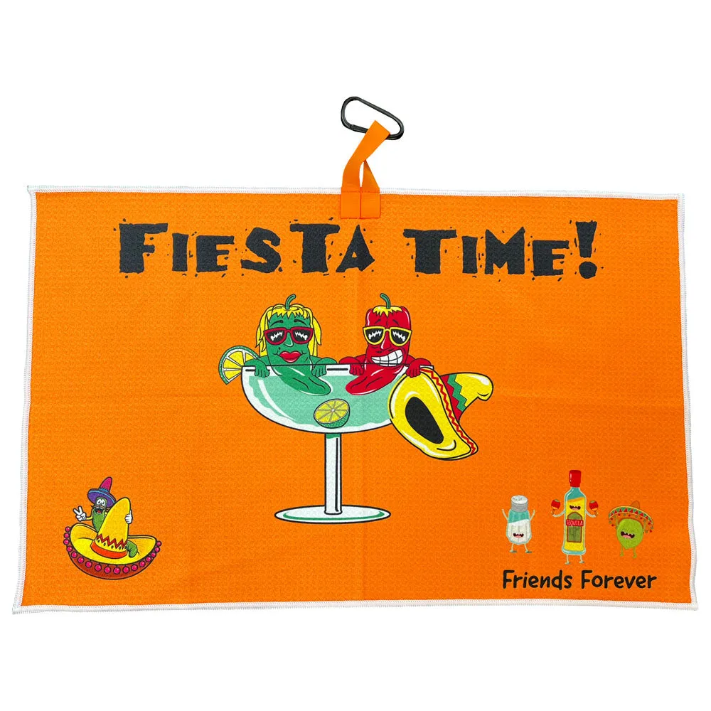 Fiesta Hole Waffle Golf Towel