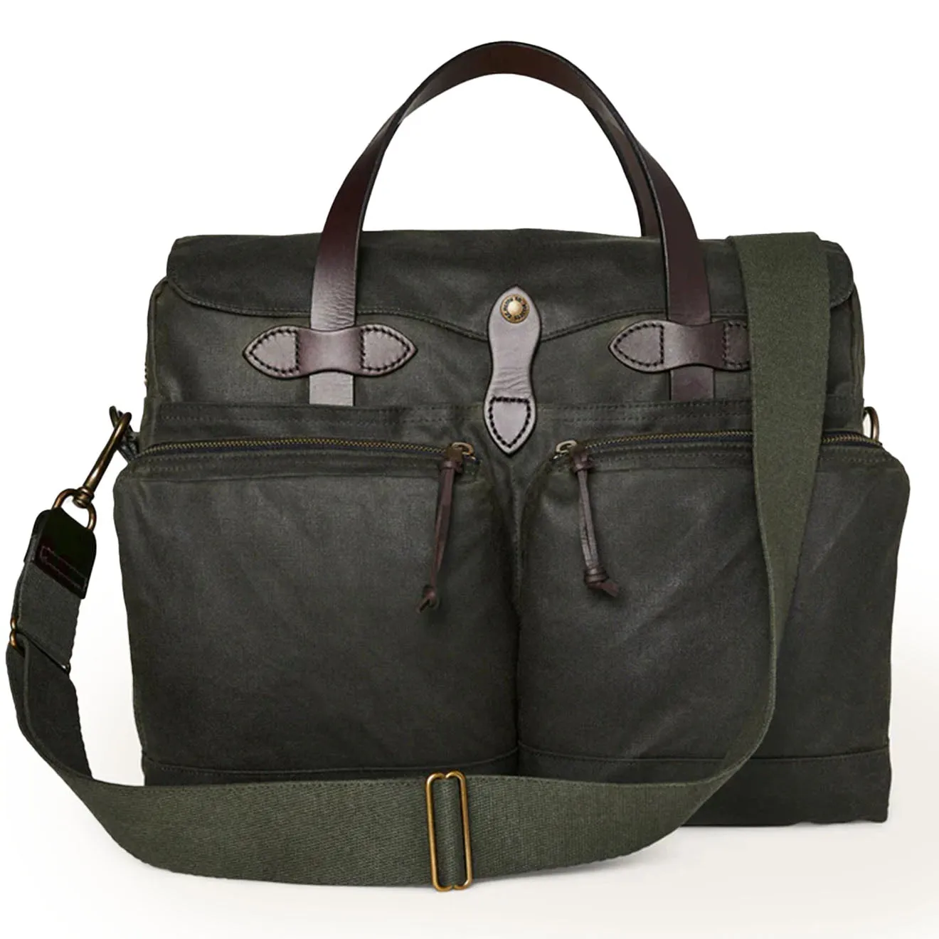 Filson 24-Hour Tin Cloth Briefcase Otter Green