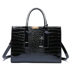 Fiorenza | Luxury Crocodile Pattern Tote Bag