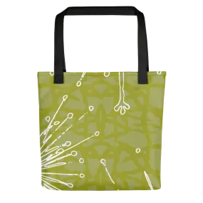 Flower Power Tote Bag – Chartreuse