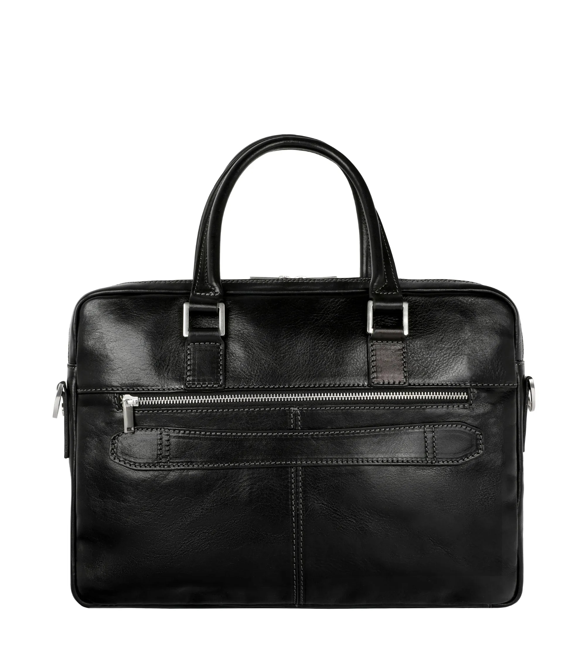 Full Grain Italian Leather Briefcase Laptop Bag - Orlando