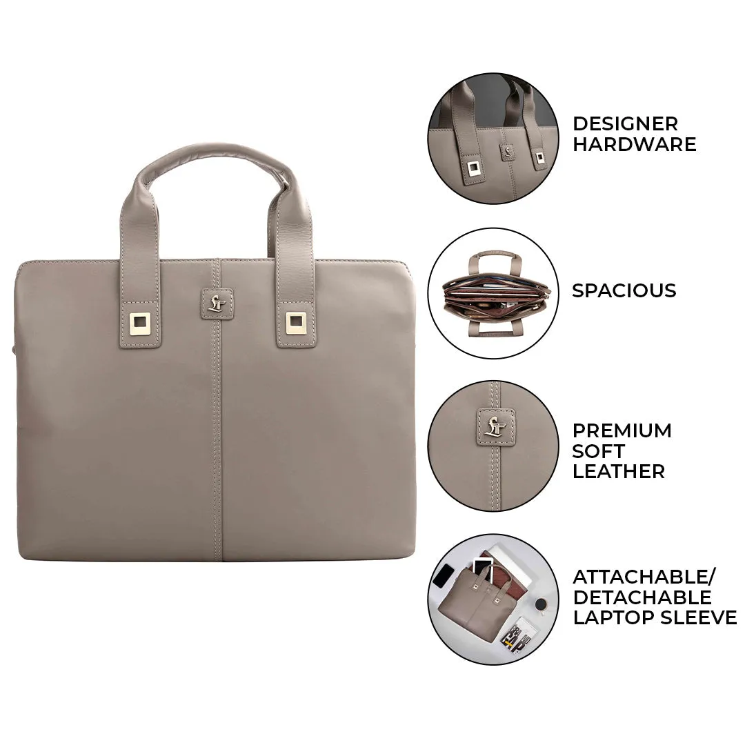 Georgia Collection - Ladies Laptop Bag | Genuine Leather Laptop Handbag For Ladies | Hold 15.5 inch laptops