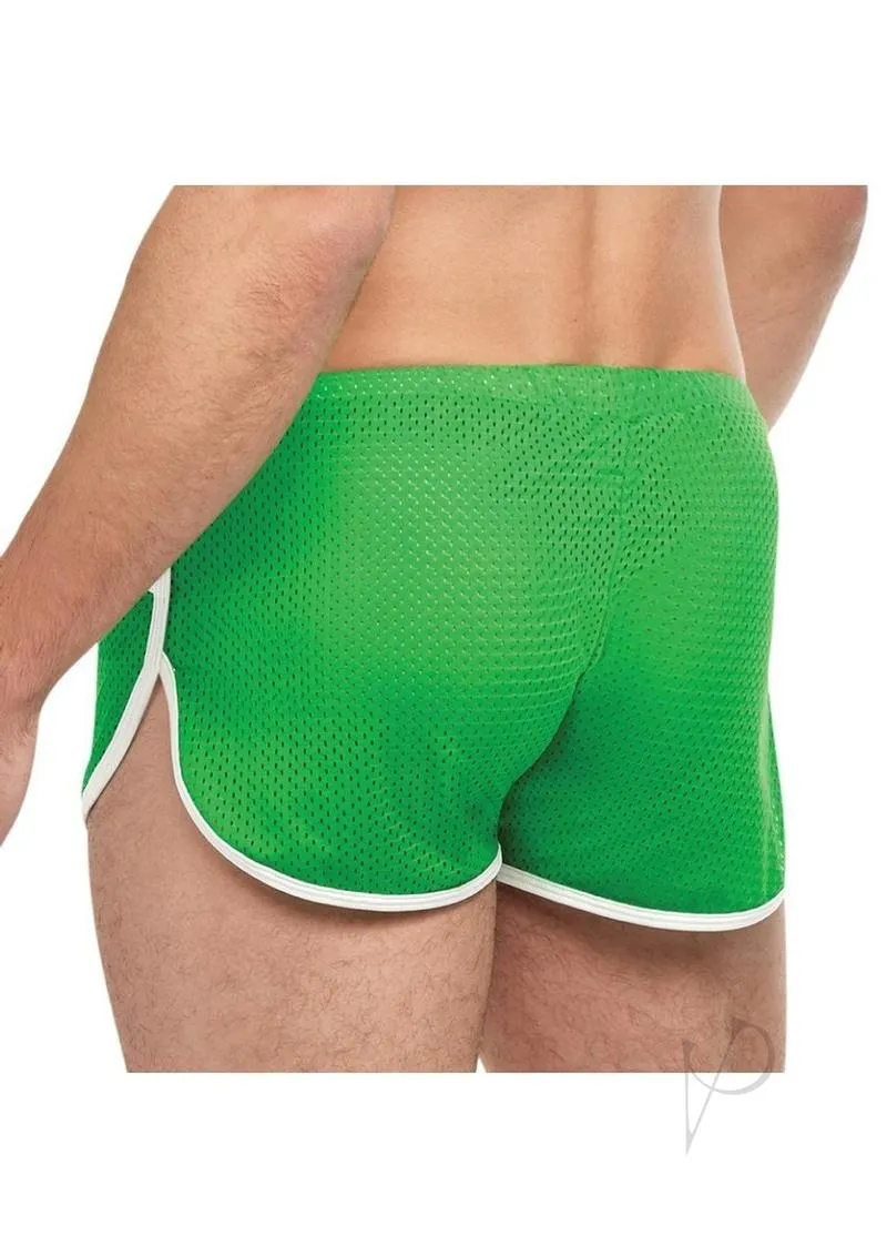 Goal Line Side Split Mesh Short L/xl Grn