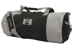 Golds Gym Contrast Barrel Bag - Grey Marl/Black