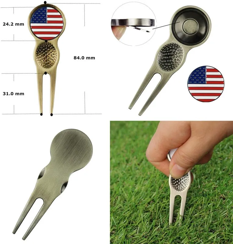 Golf Pouch Bag with 10 Pcs Wooden Golf Tees Gift Set