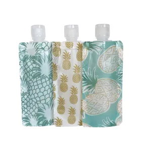 Hawaii Pineapples Travel Pouch Set of 3