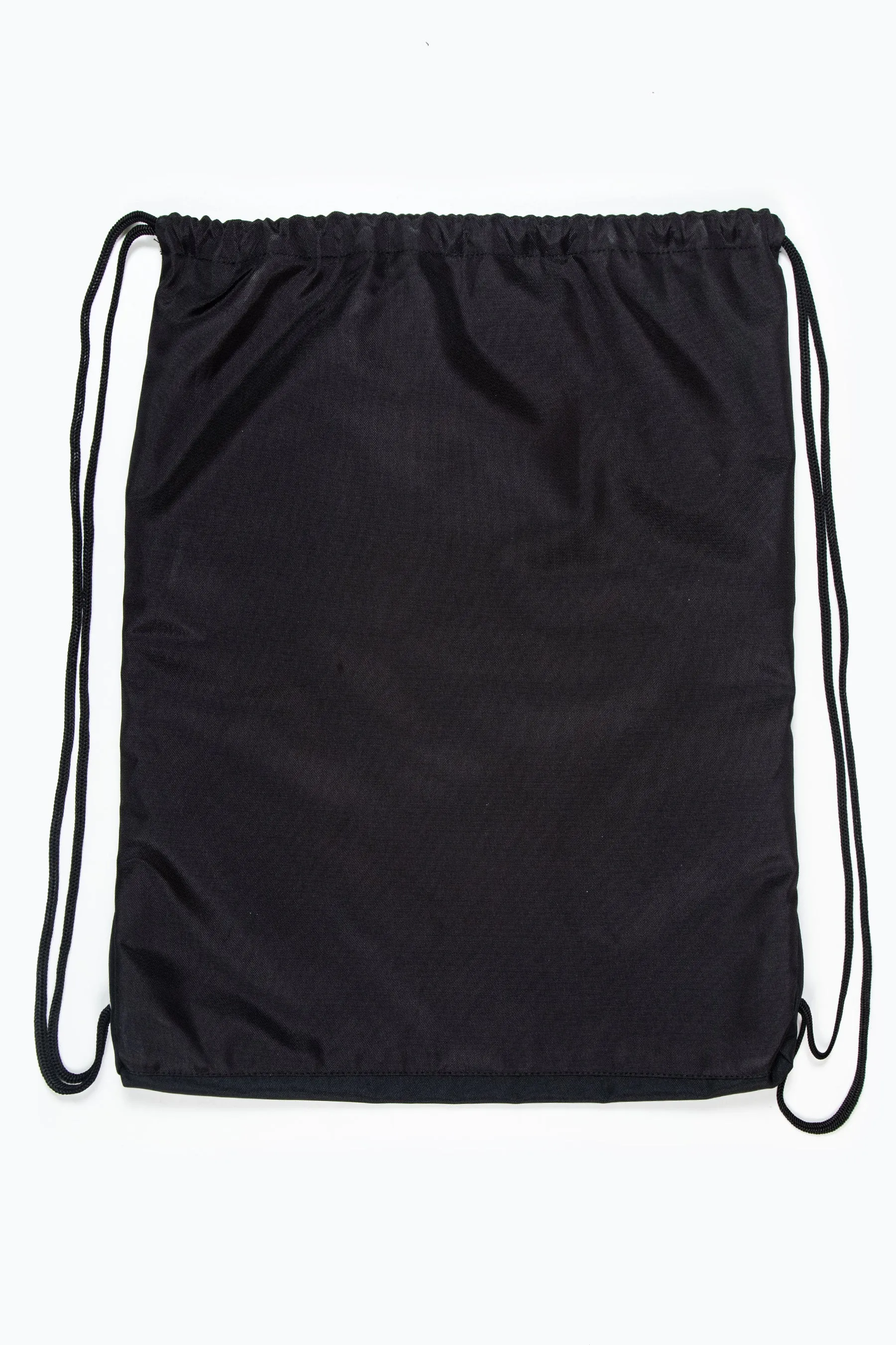 Hype Black Crest Drawstring Bag