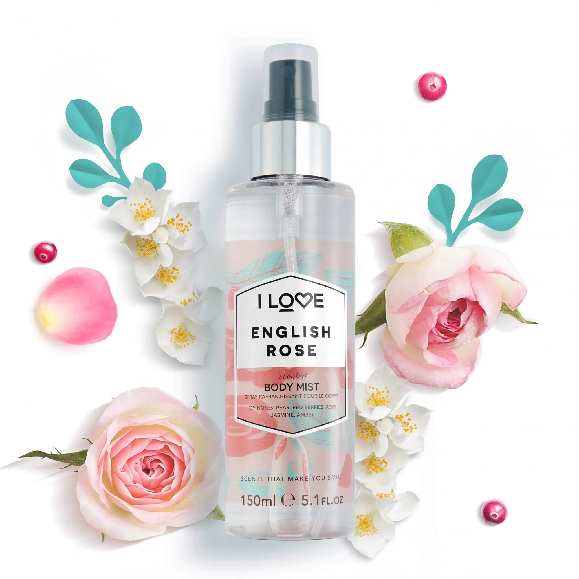 I Love Signature Body Mist 165ml English Rose