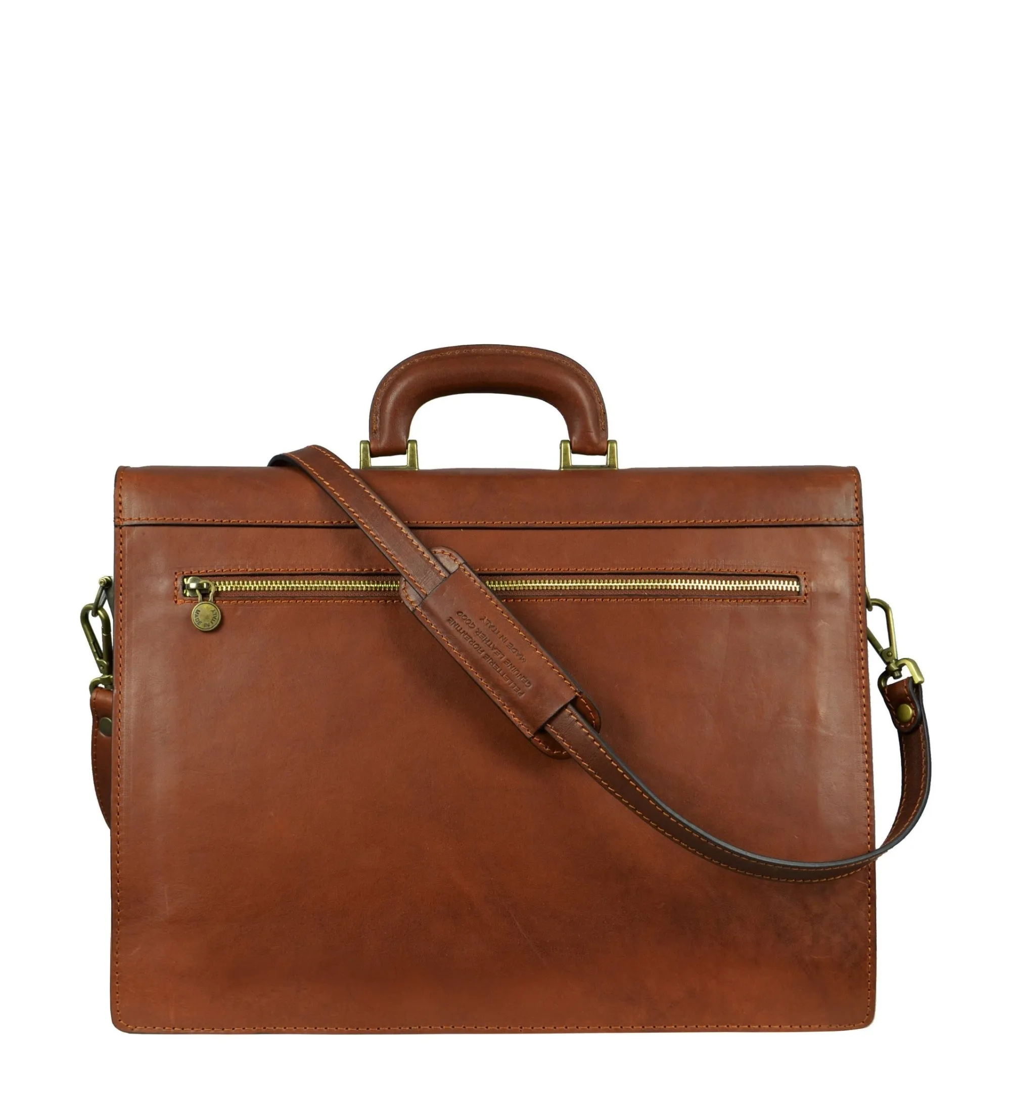 Large Leather Briefcase - Invisible Man