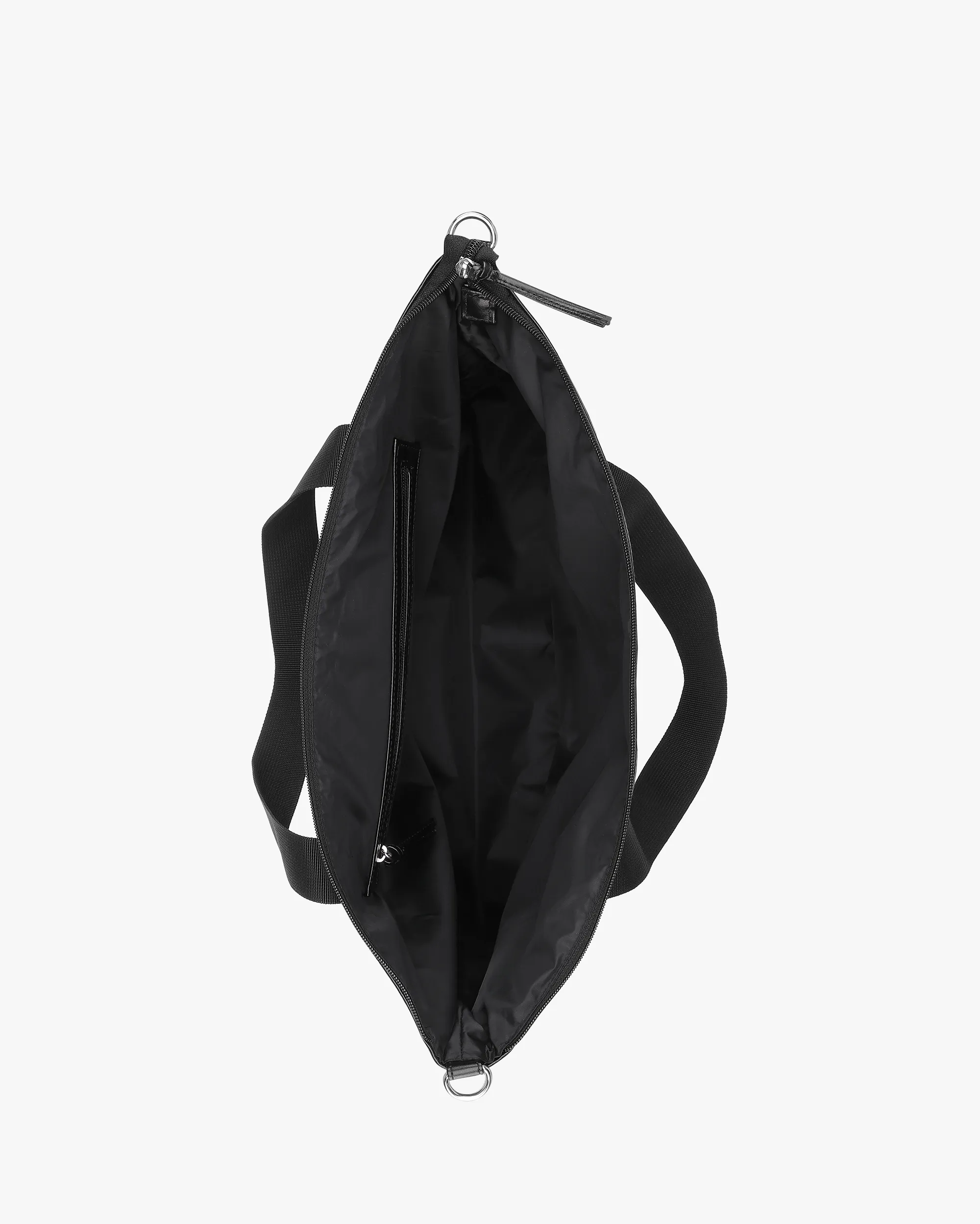 Large Nylon Crossbody Shopper Bag