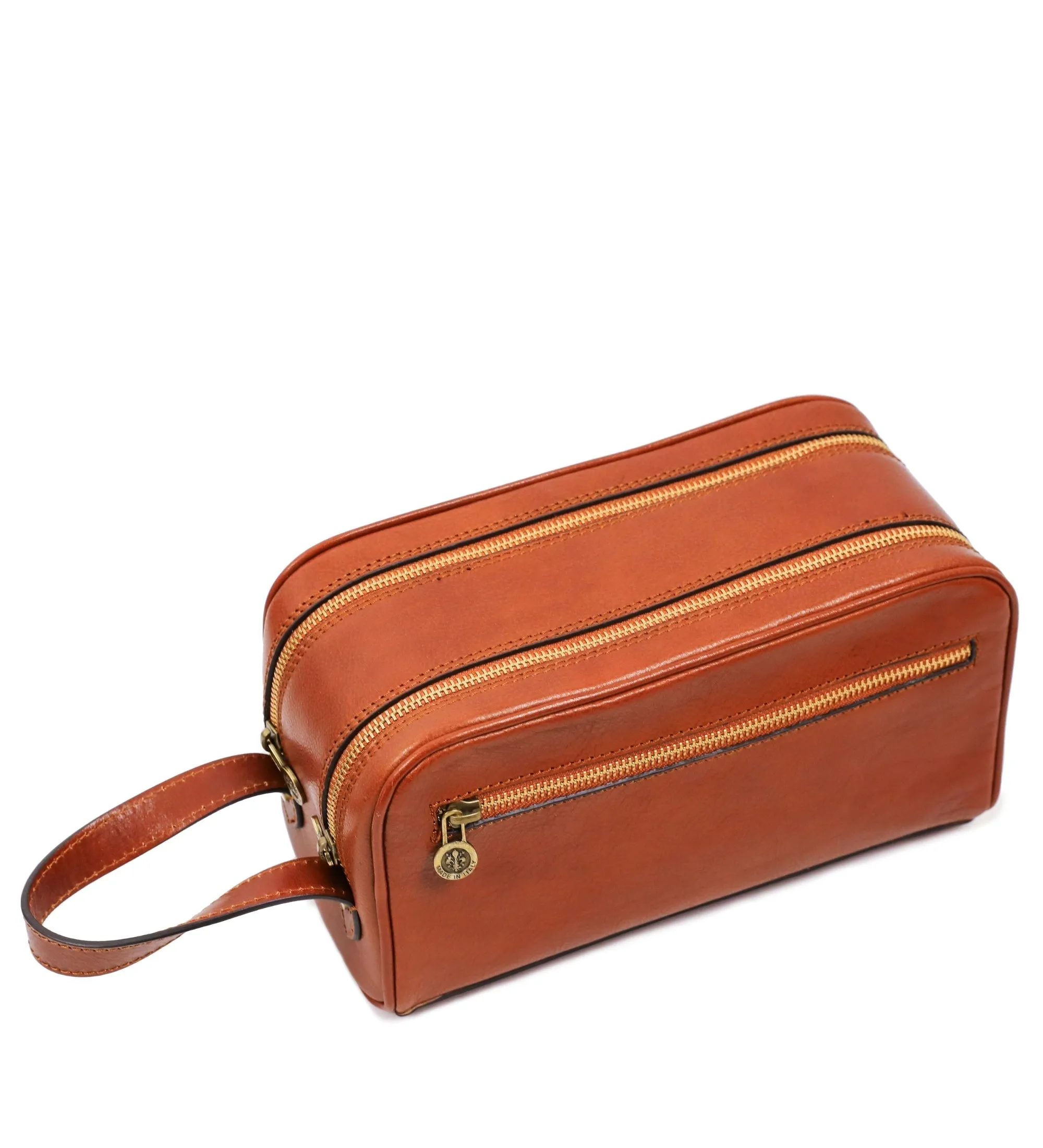 Leather Cosmetic Bag Dopp Kit - All the Kings Men