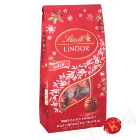 Lindt LINDOR Milk Chocolate Candy Truffles with Smooth, Melting Truffle Center, 8.5 oz. Bag