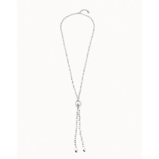 Make A Wish White Metal Pearl Shell Necklace