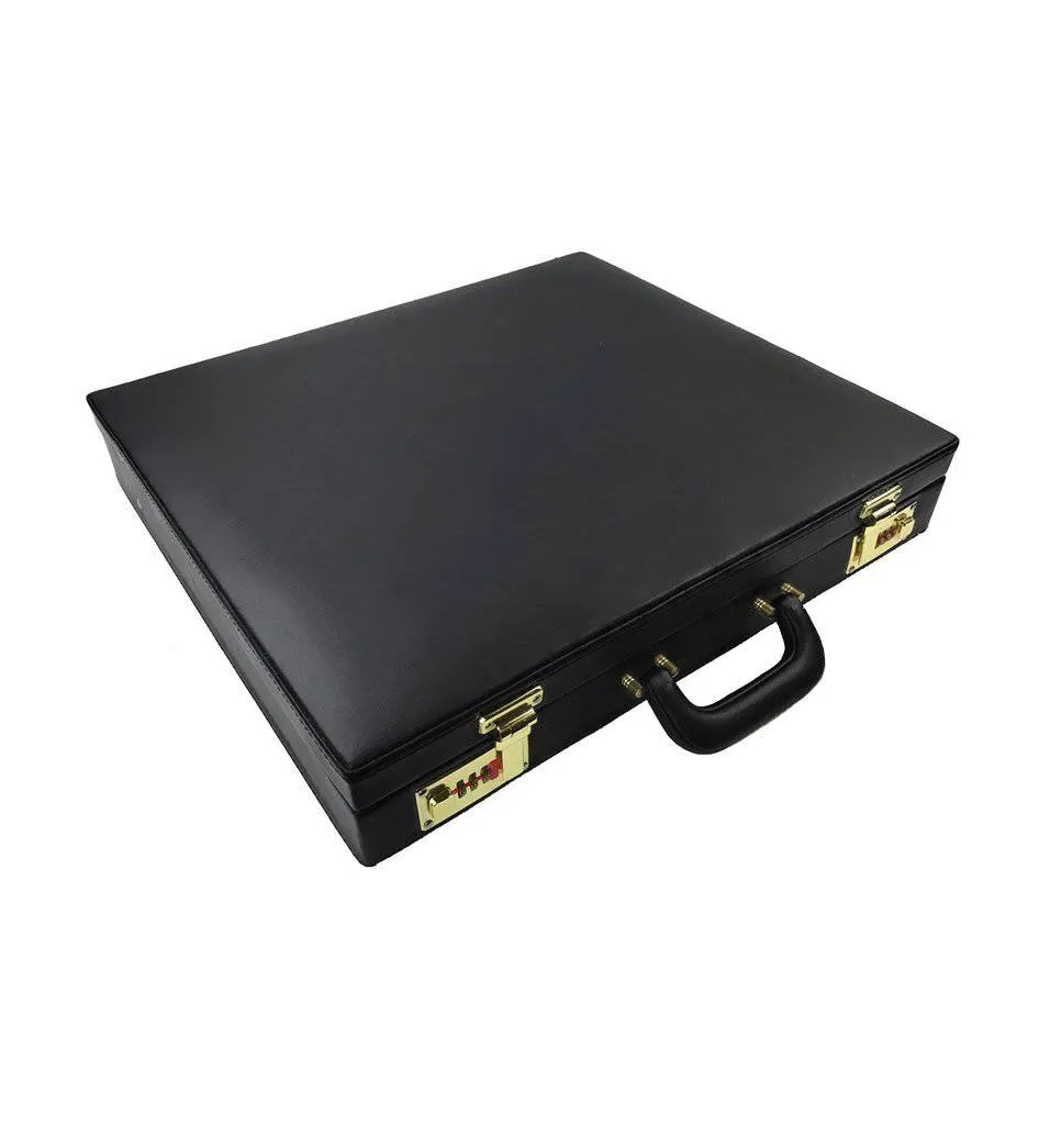 Masonic Apron Case - Black Provincial Hard Briefcase