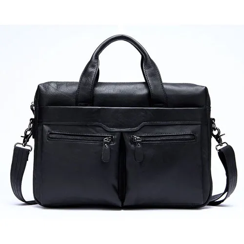 Men Cowhide Travel Shoulder Bag