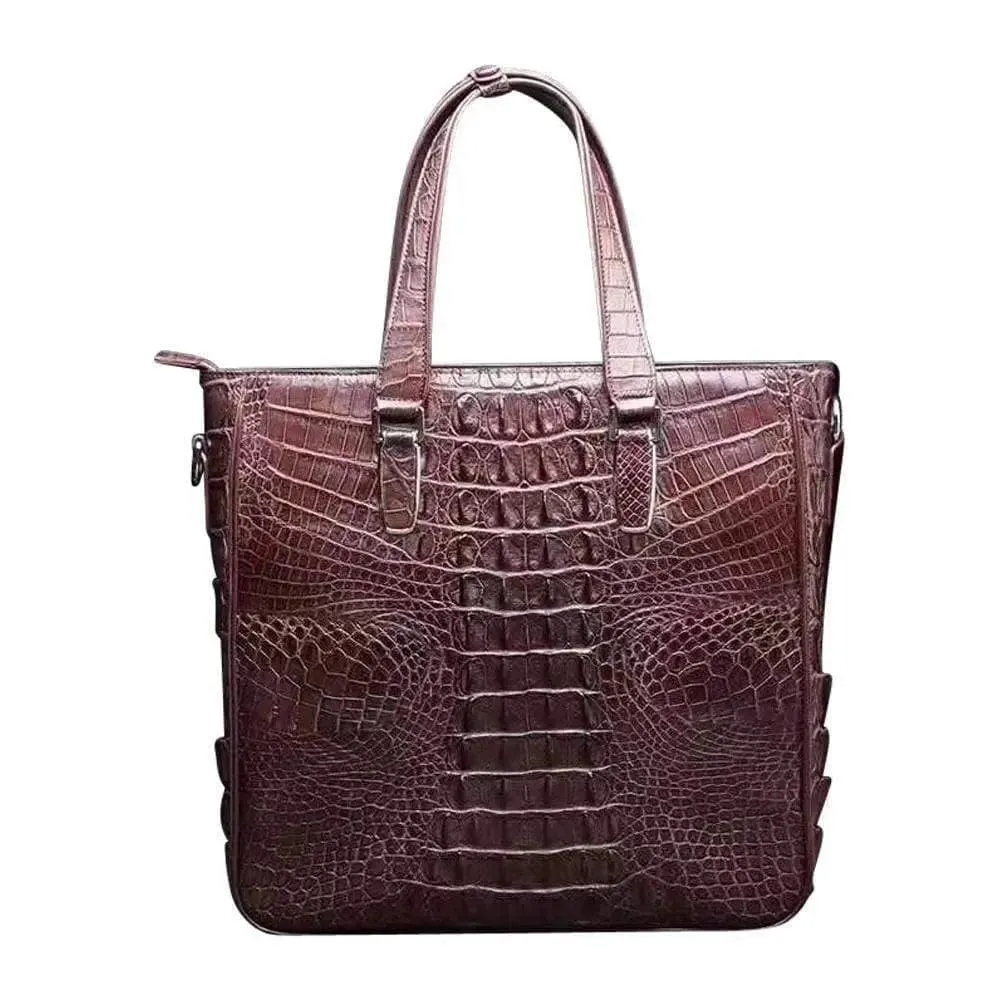 Mens Crocodile  Briefcase, Crocodile Leather Business Bag  |  Rossieviren