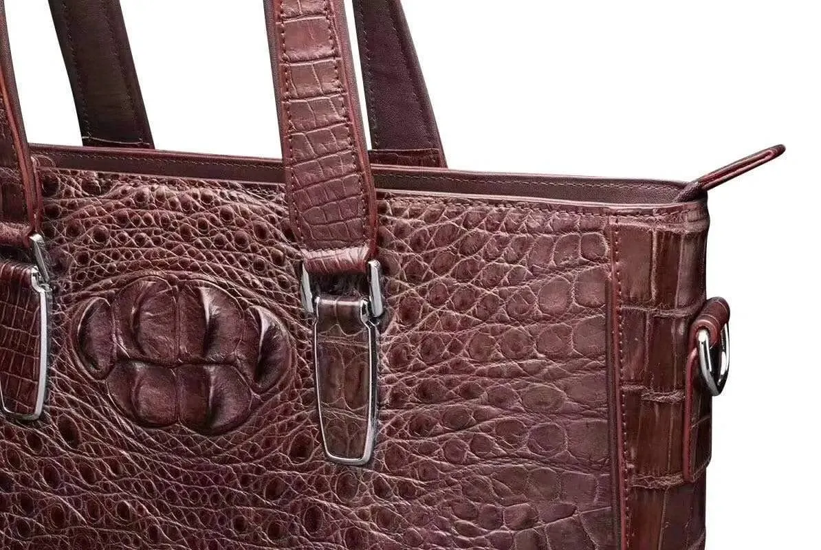 Mens Crocodile  Briefcase, Crocodile Leather Business Bag  |  Rossieviren