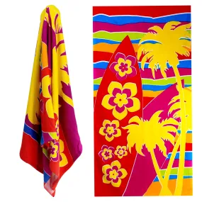 Microfiber Palm Trees Design Beach Towel