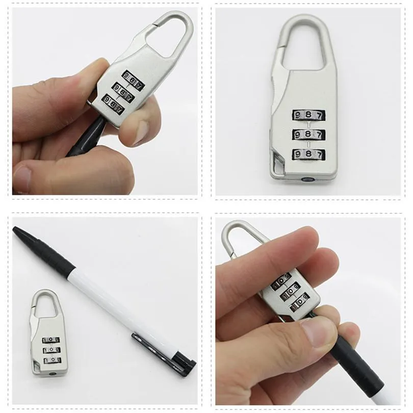 Mini Password Lock for Luggage Toolbox Golf Bag