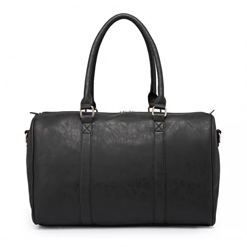 Miss Lulu Leather Look Maternity Changing Shoulder Bag Black - Stylish, Practical, and Durable