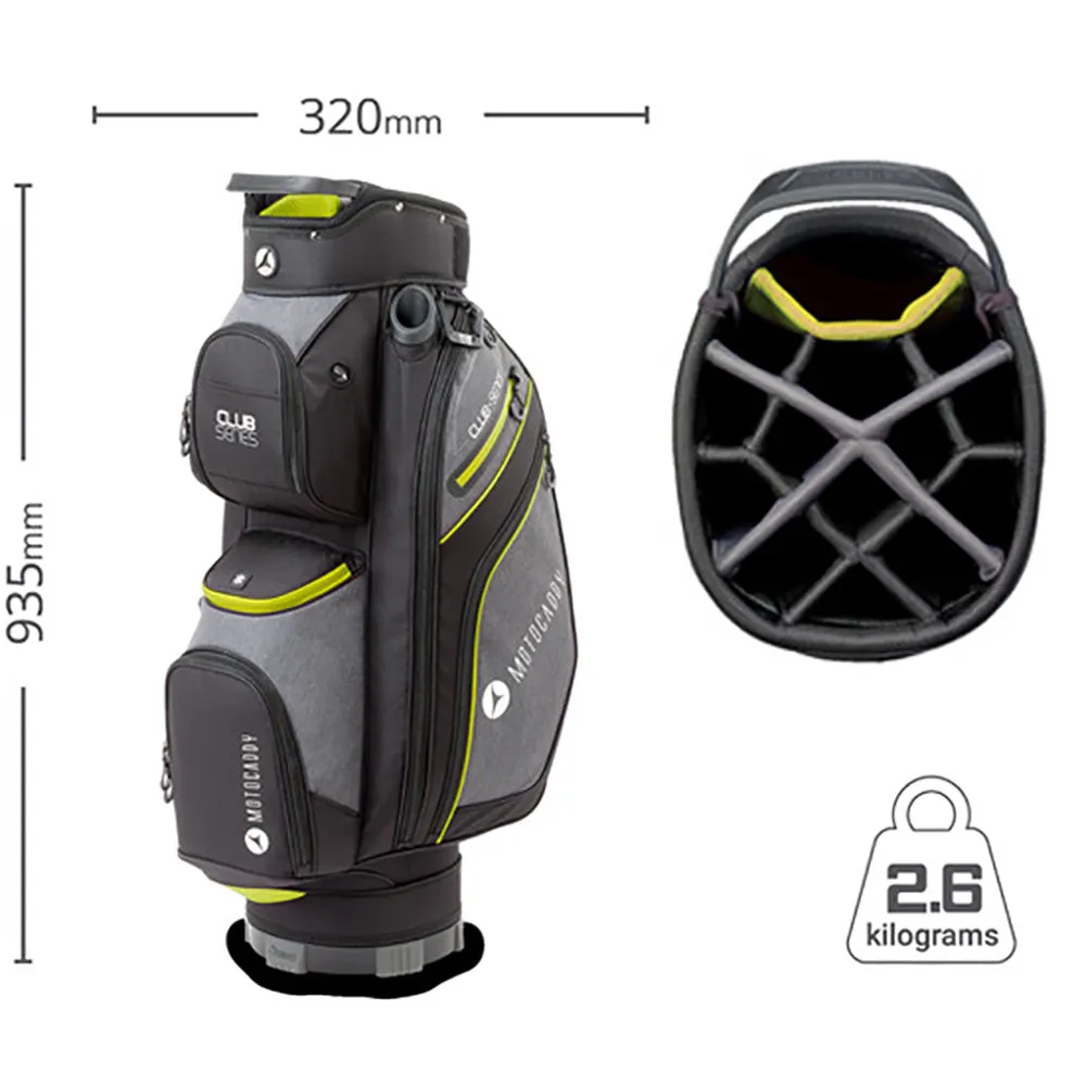 Motocaddy Club Series Cart Bag - Black/Lime