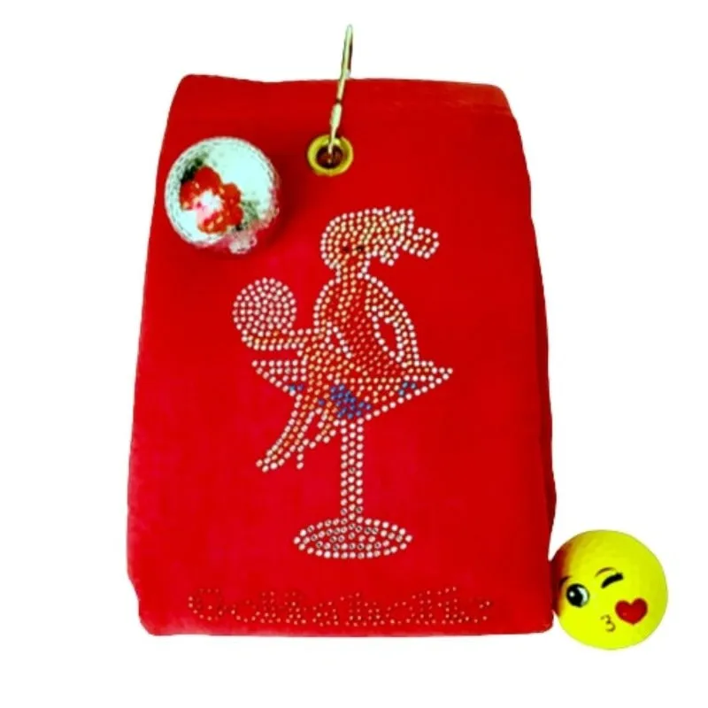 Navika Golf Towel - Golfaholic (Red)