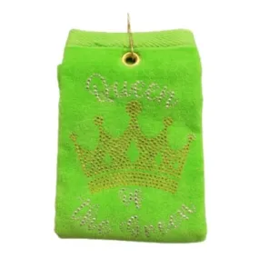 Navika Golf Towel - Queen of the Green (Green)