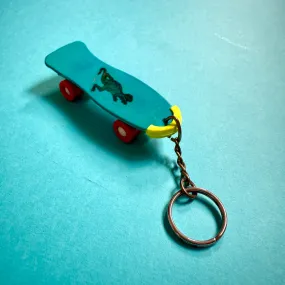 Neon 80s vintage skateboard charm