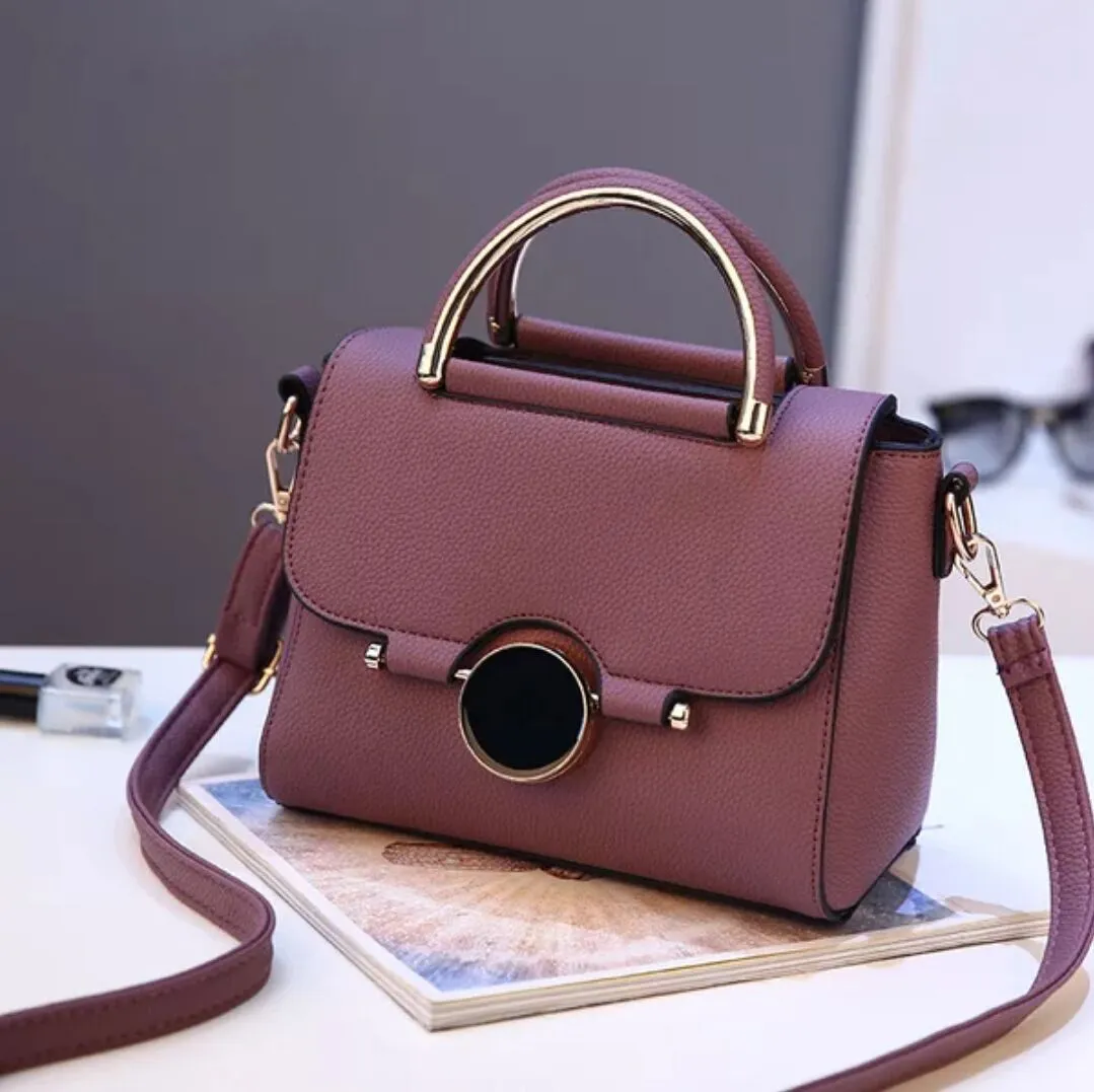 New style bags, sweet and fashionable women's bags, solid color, niche design, shoulder handbag