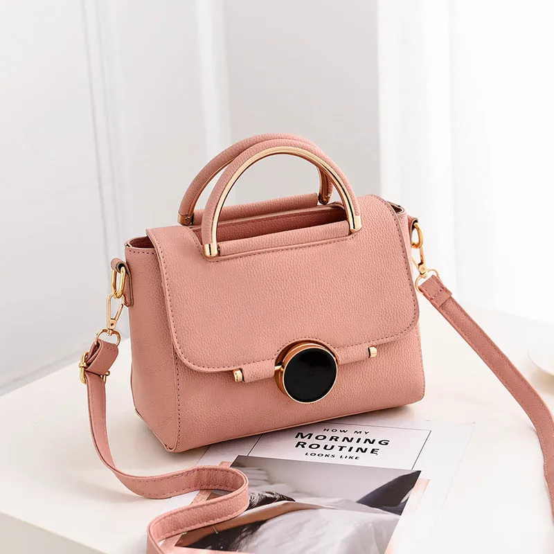 New style bags, sweet and fashionable women's bags, solid color, niche design, shoulder handbag