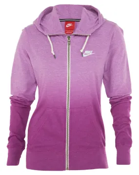 Nike Gym Vintage Dip-dye Full-zip Hoodie Womens Style : 684882