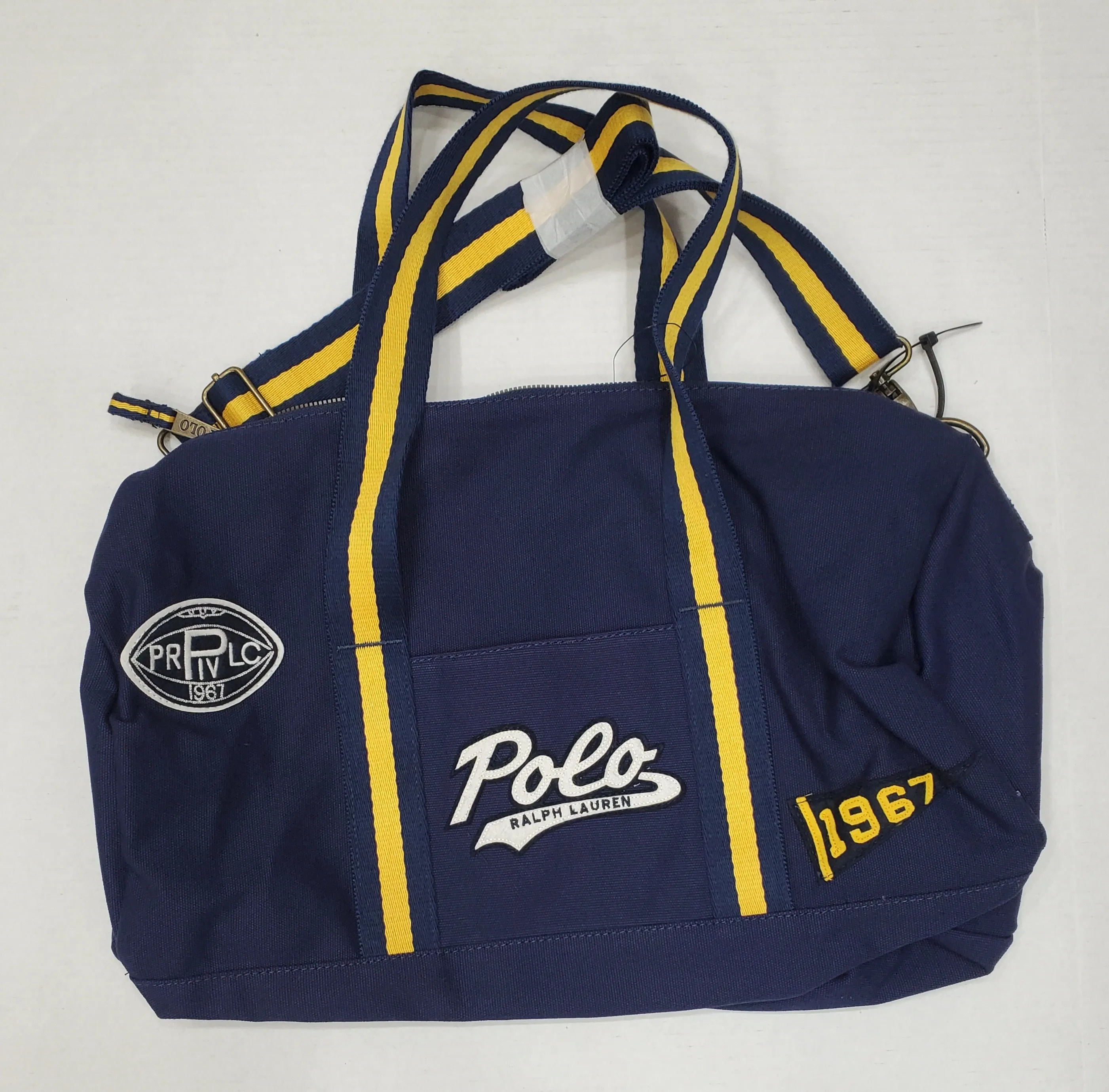 Nwt Polo Ralph Lauren Navy Script 1967 PRLPC Duffle Bag