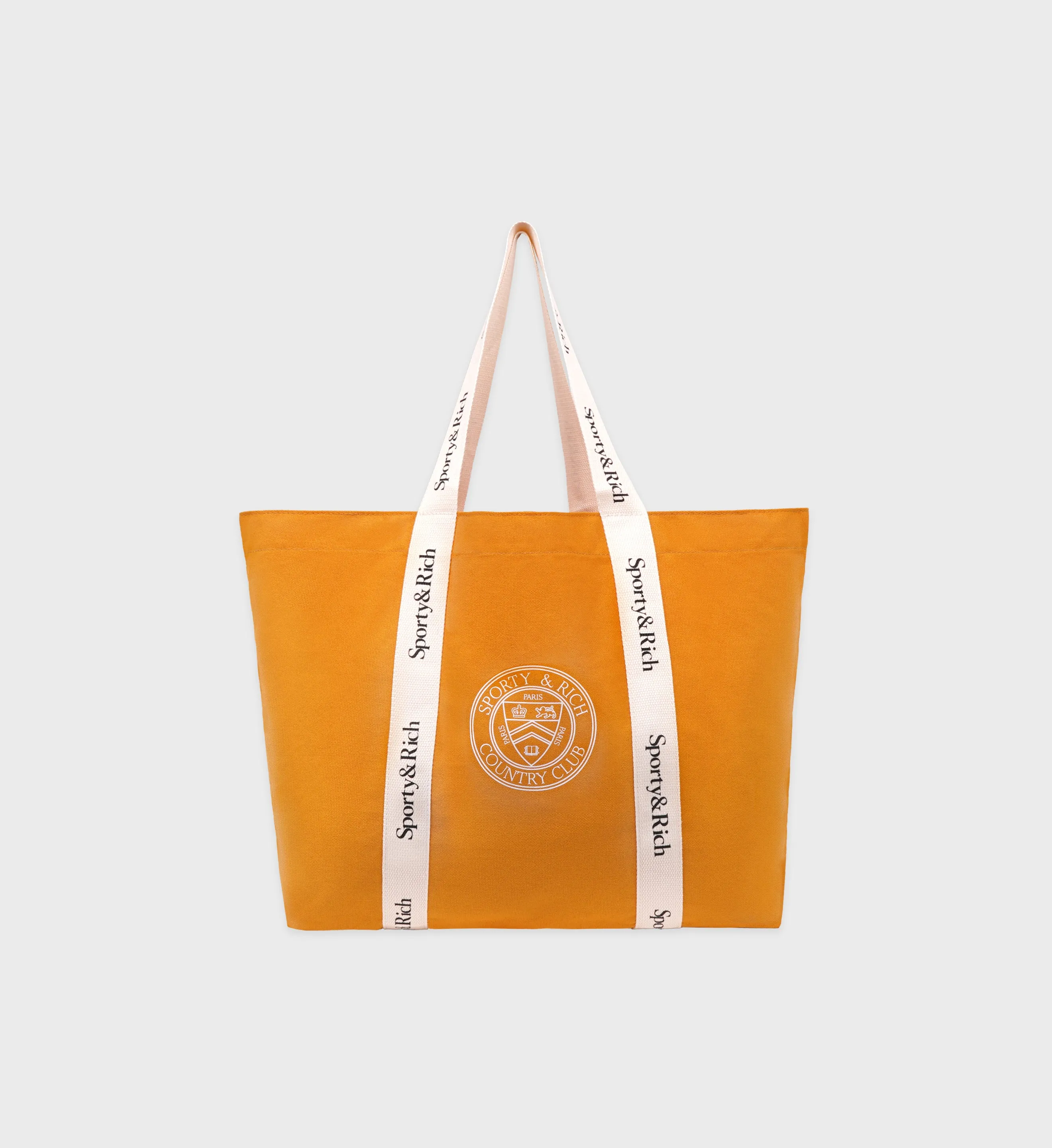 Paris Country Club Tote Bag - Faded Gold/White