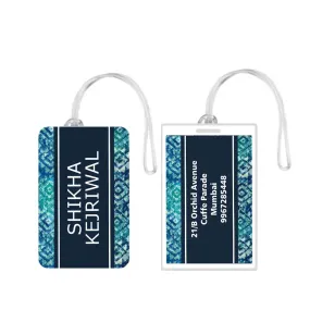 Personalized Luggage Tags Batik Design - Set of 5