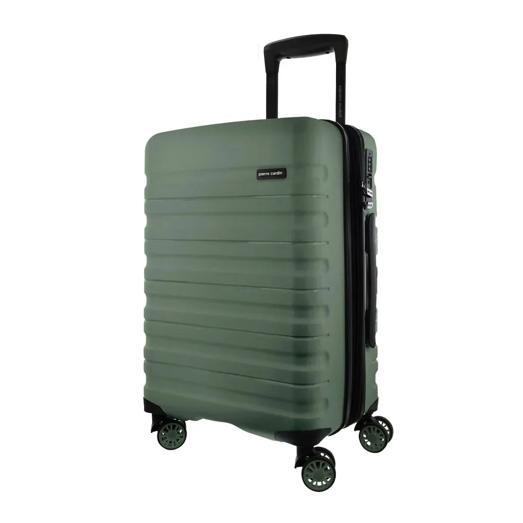 Pierre Cardin Hard Shell Suitcase Cabin 54cm - Moss