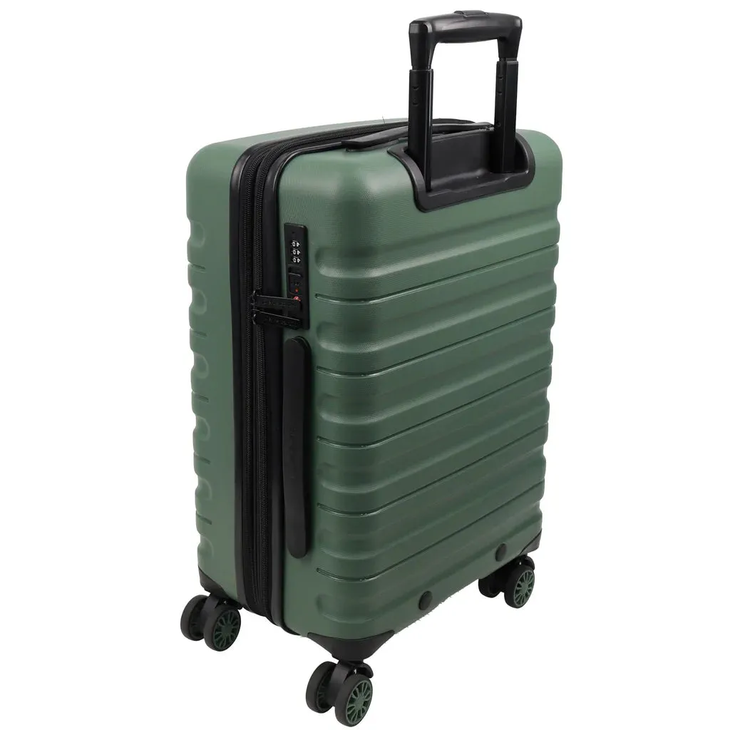 Pierre Cardin Hard Shell Suitcase Cabin 54cm - Moss