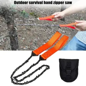 Portable Survival Chain Saw Chainsaws Emergency Camping Hiking Tool Pocket Hand Tool Pouch Outdoor Pocket Chain Saw