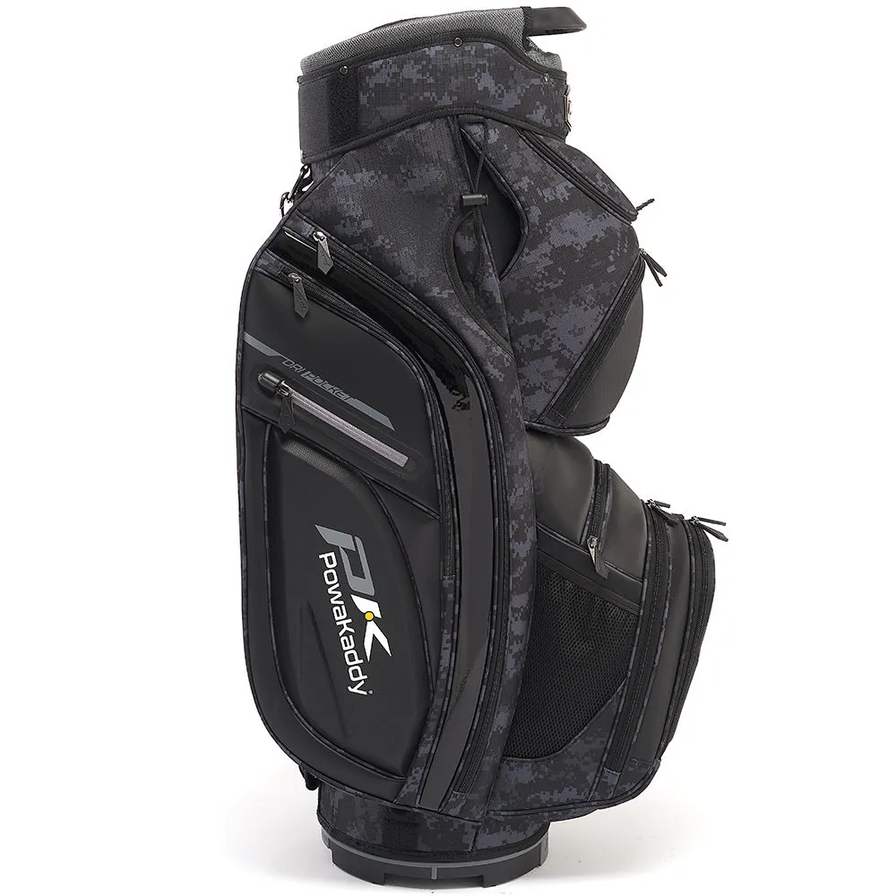 PowaKaddy Premium-Tech Cart Bag - Black Camo/Cool Grey