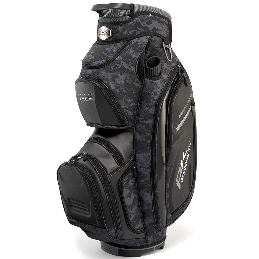 PowaKaddy Premium-Tech Cart Bag - Black Camo/Cool Grey