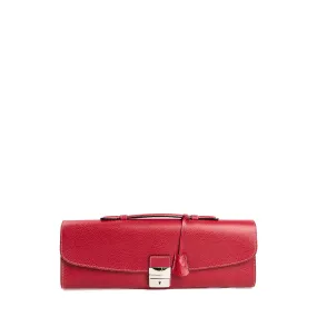 RED HAMMERED LEATHER BRIEFCASE