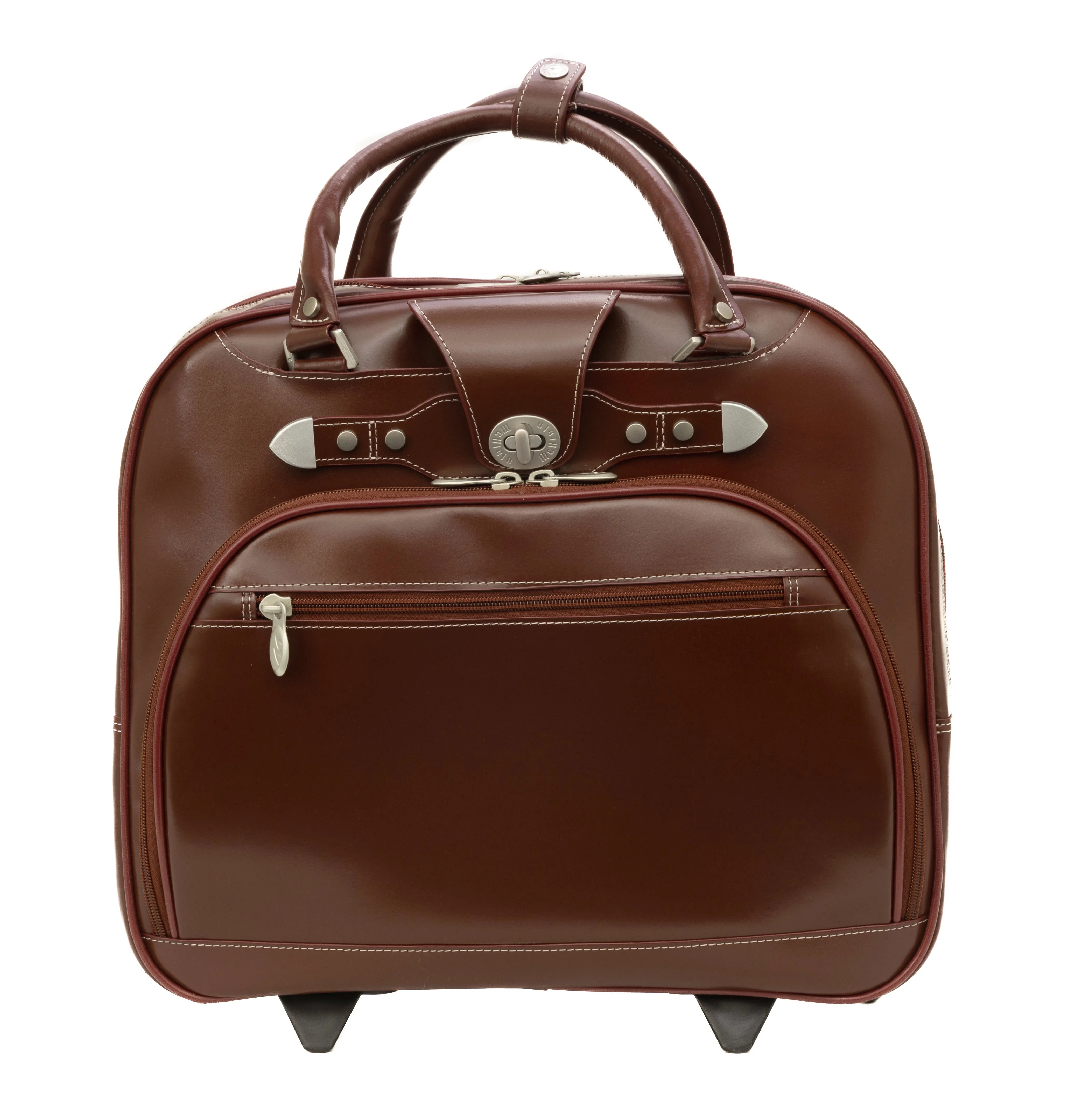 REDWOOD | Leather Wheeled Ladies Laptop Case