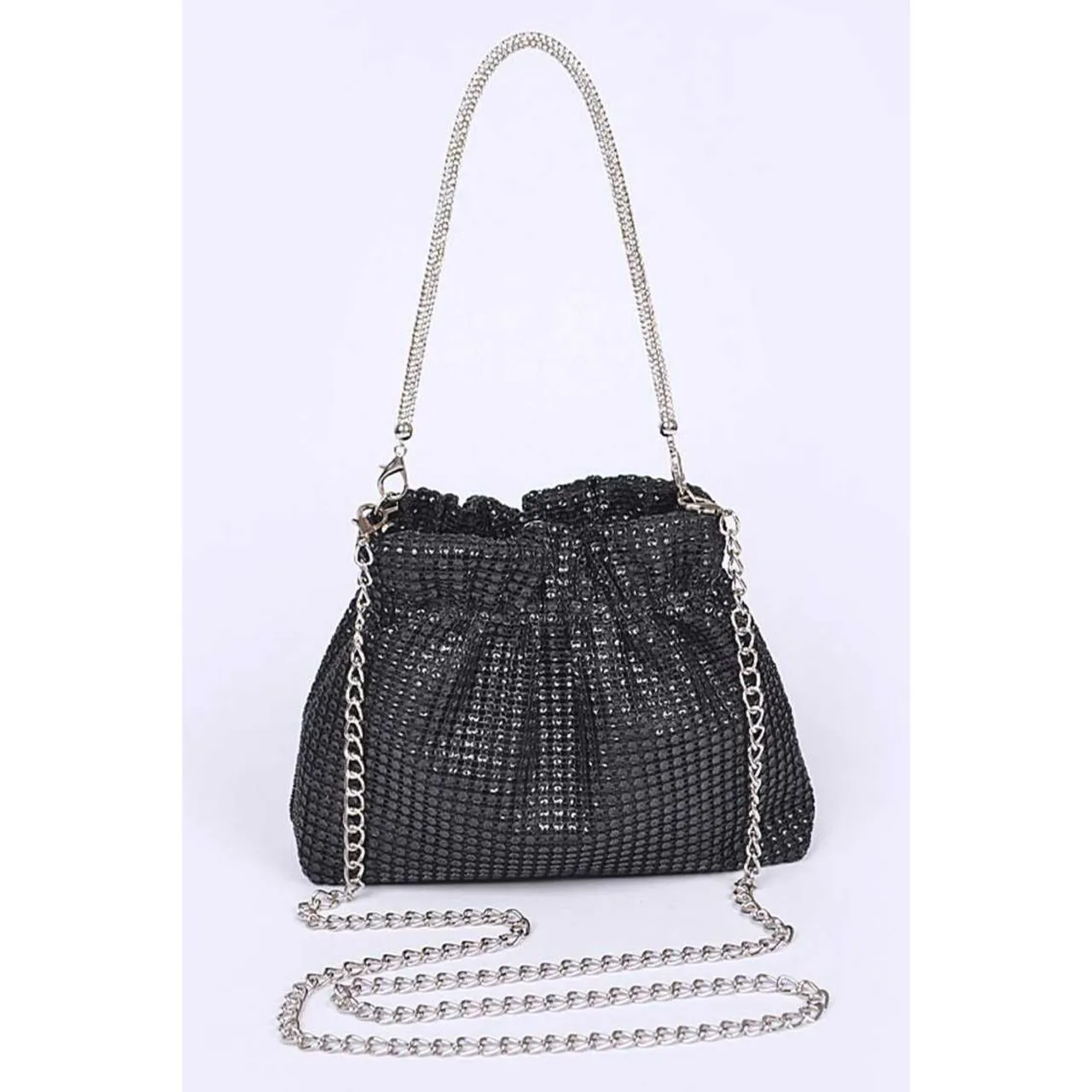 Rhinestone Pouch Handbag