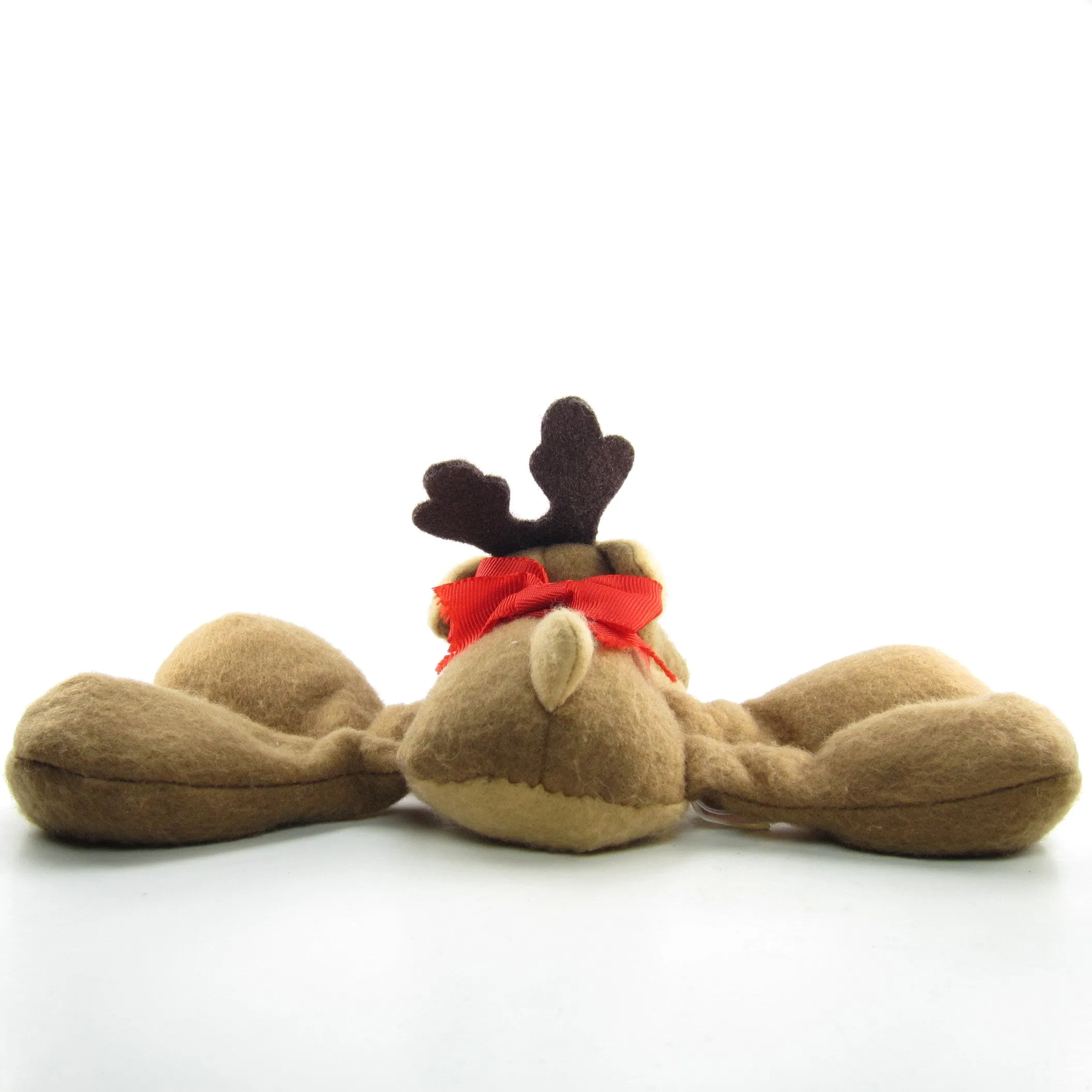 Rodney Reindeer Vintage Hallmark Plush Bean Bag Christmas Toy