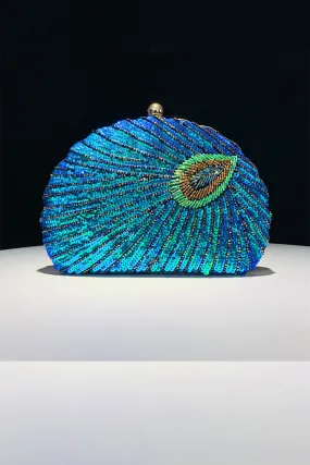 Shell Peacock Beaded Bag