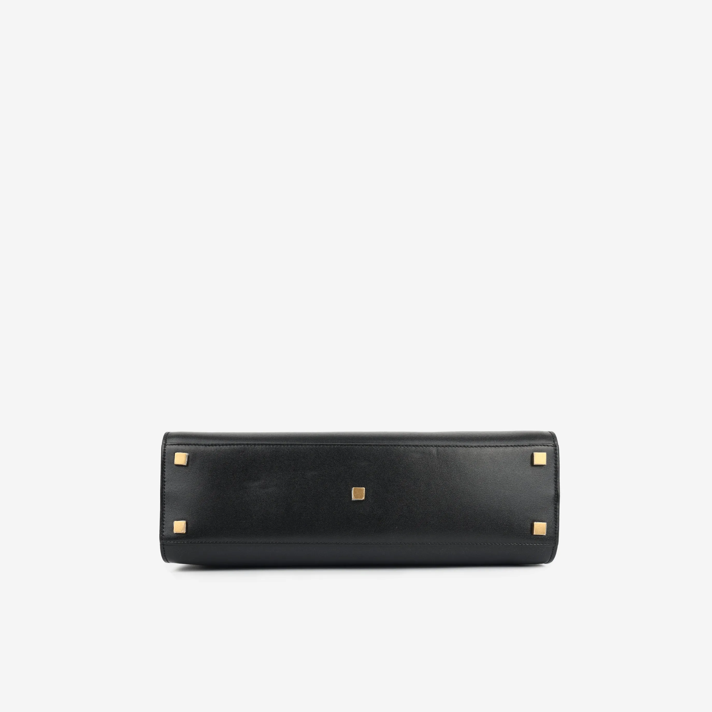 Small Manhattan Shopper - Black Calfskin