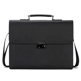 Snapper Businessmen Hard Leather Briefcase