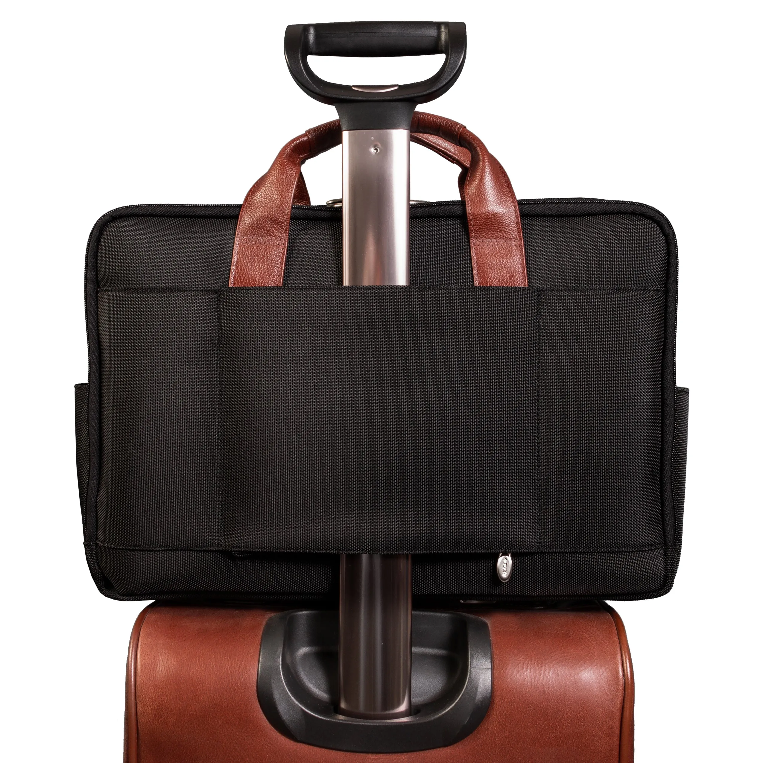 SOUTHPORT | 17” Nylon Two-Tone Laptop Briefcase