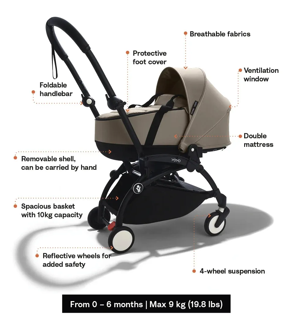 Stokke® YOYO³ Stroller W/Newborn Shell - Stone