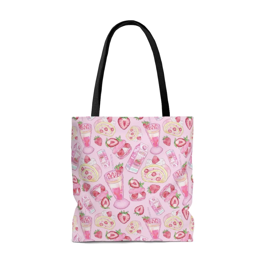 Strawberry Tote Bag (Pink)