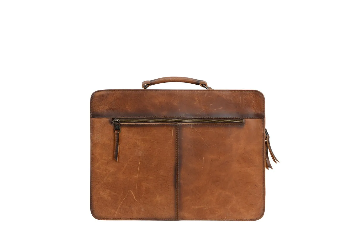 STS Ranchwear Mens Tucson Rich Tan Leather Briefcase Bag